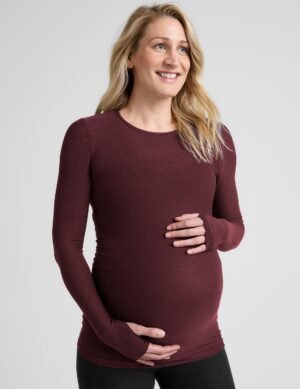 Featherweight Count On Me Maternity Crew Pullover