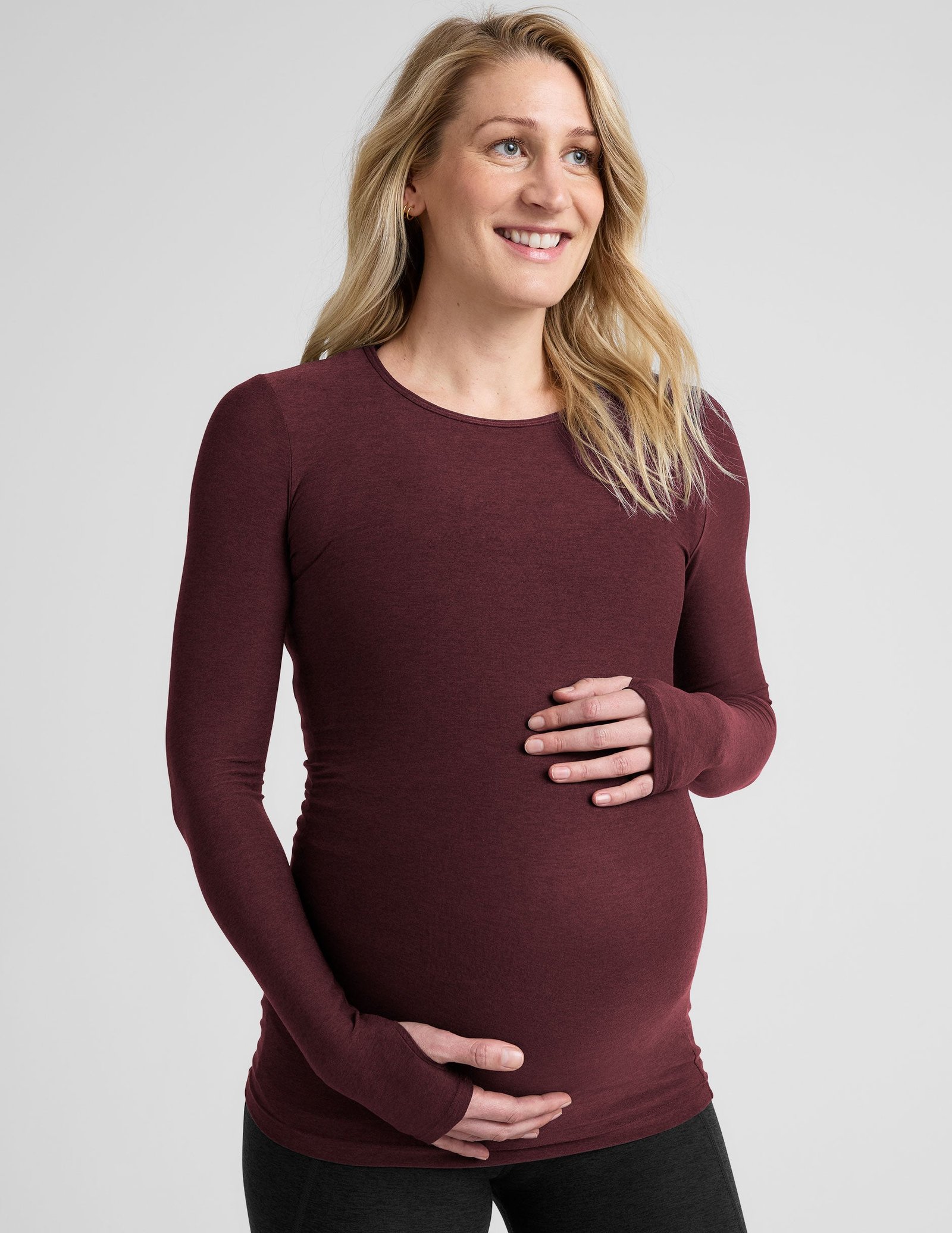 Featherweight Count On Me Maternity Crew Pullover