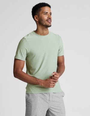 green men's short sleeve top.