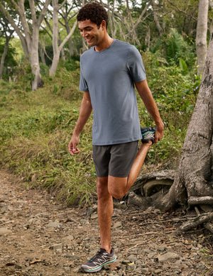 mens blue short sleeve shirt.