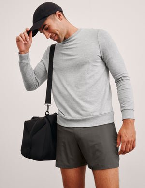 gray mens long sleeve pullover
