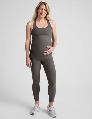 grey racerback maternity tank top.