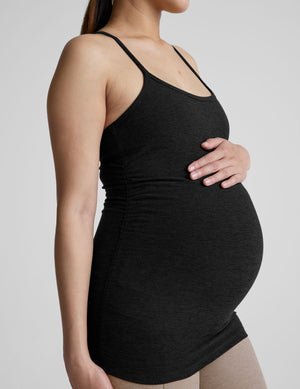 black maternity racerback tank top.