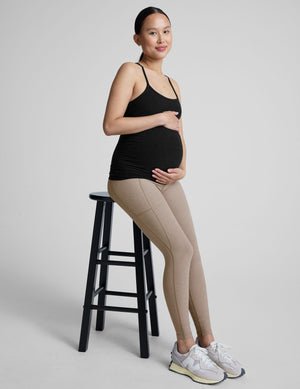 black maternity racerback tank top.