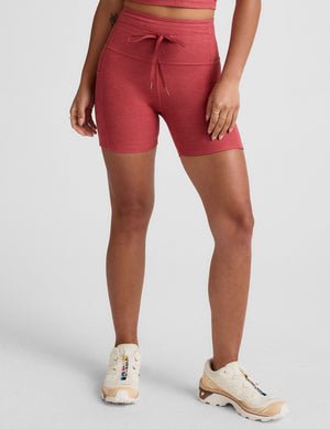 red high-waisted 5