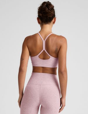 pink slim strapped racerback bra.